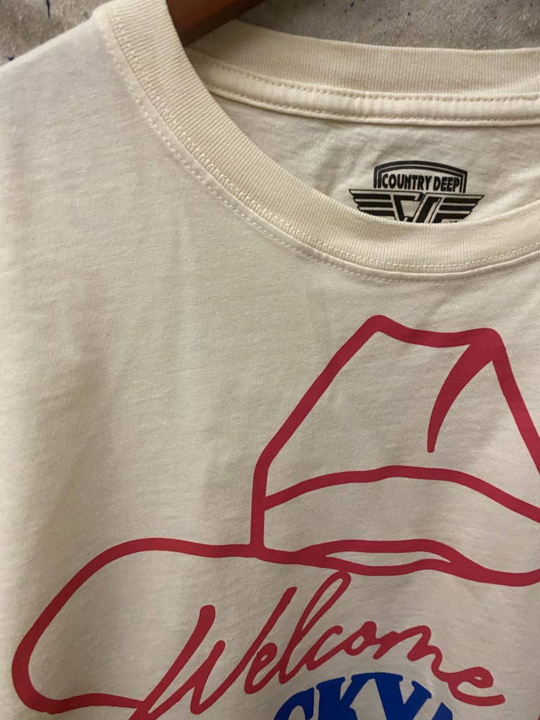 Welcome to the Stockyards Rodeo relaxed Crop T-shirt