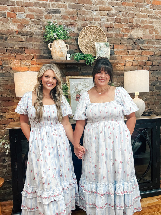 Blue Blooms Dress