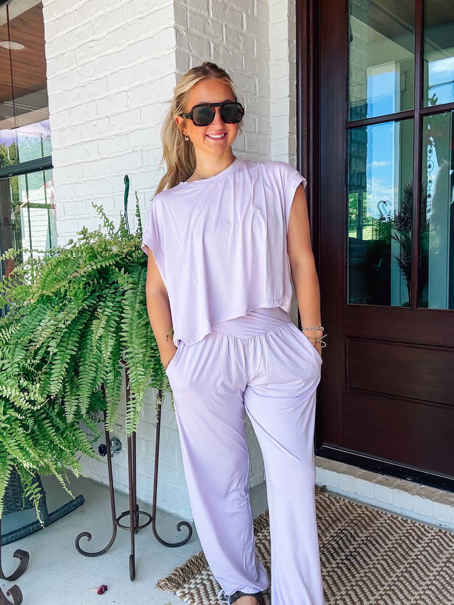 Petal Lilac Soft Knit Top