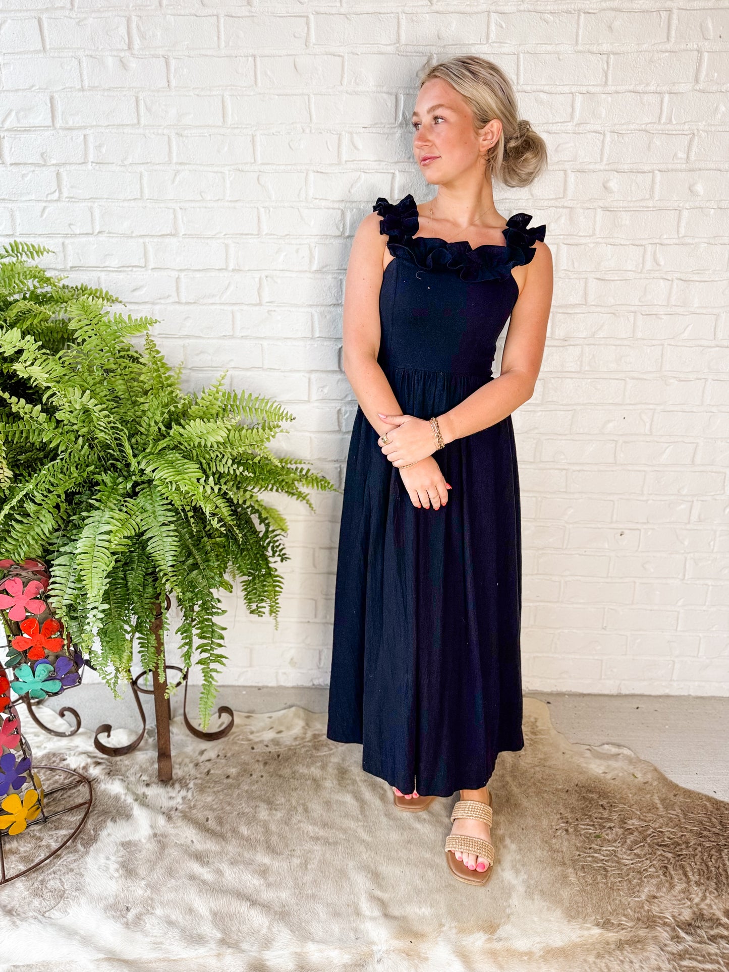 Black maxi dress