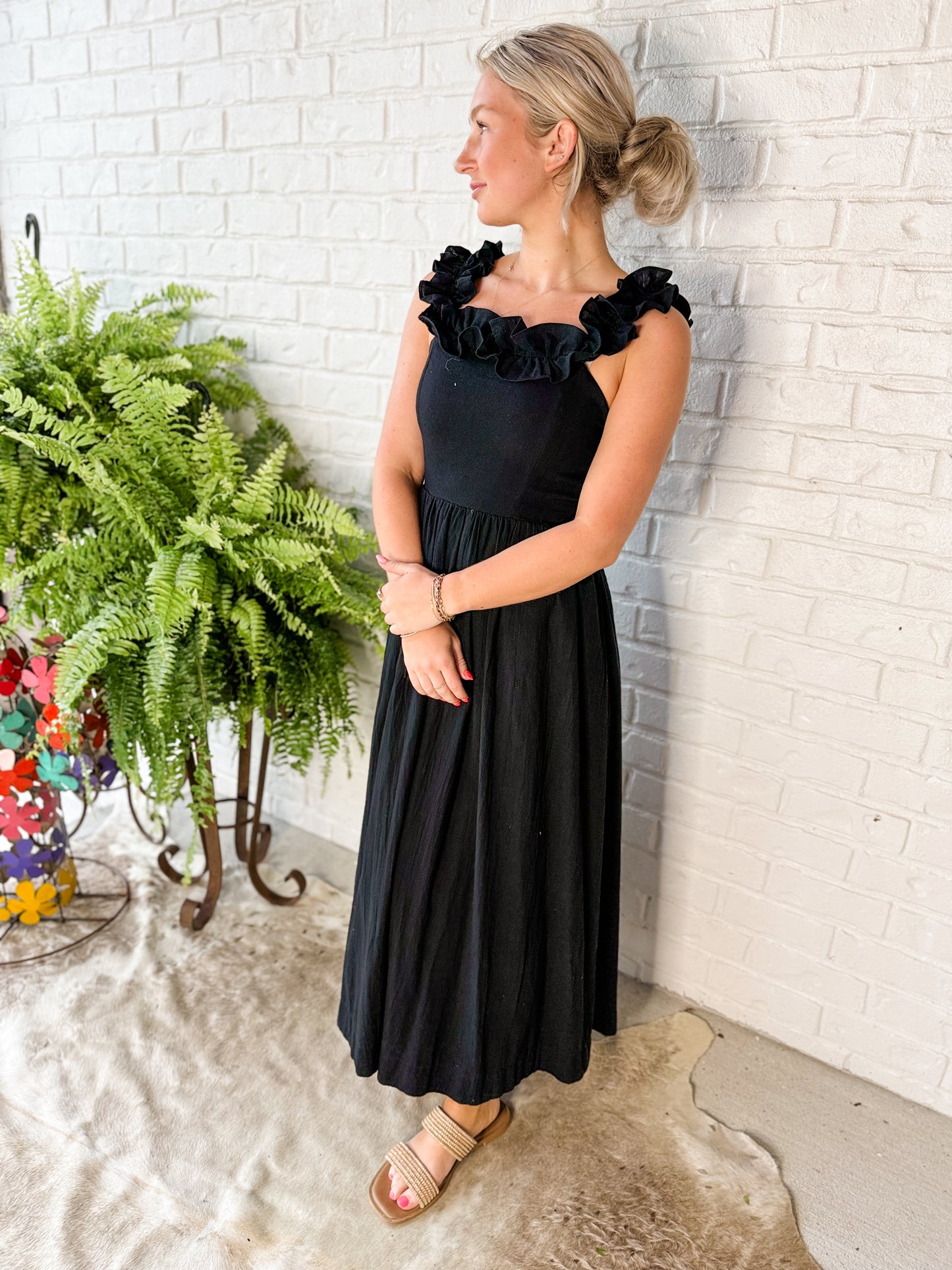 Black maxi dress