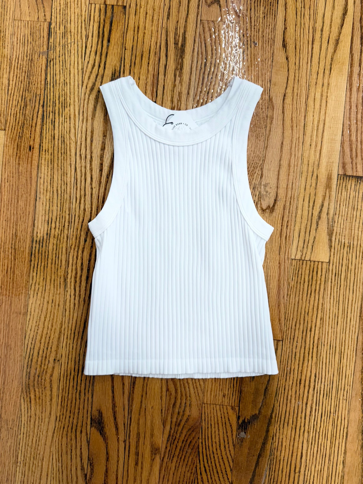 White ribbed tank