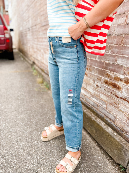 Levi's ribcage straight ankle