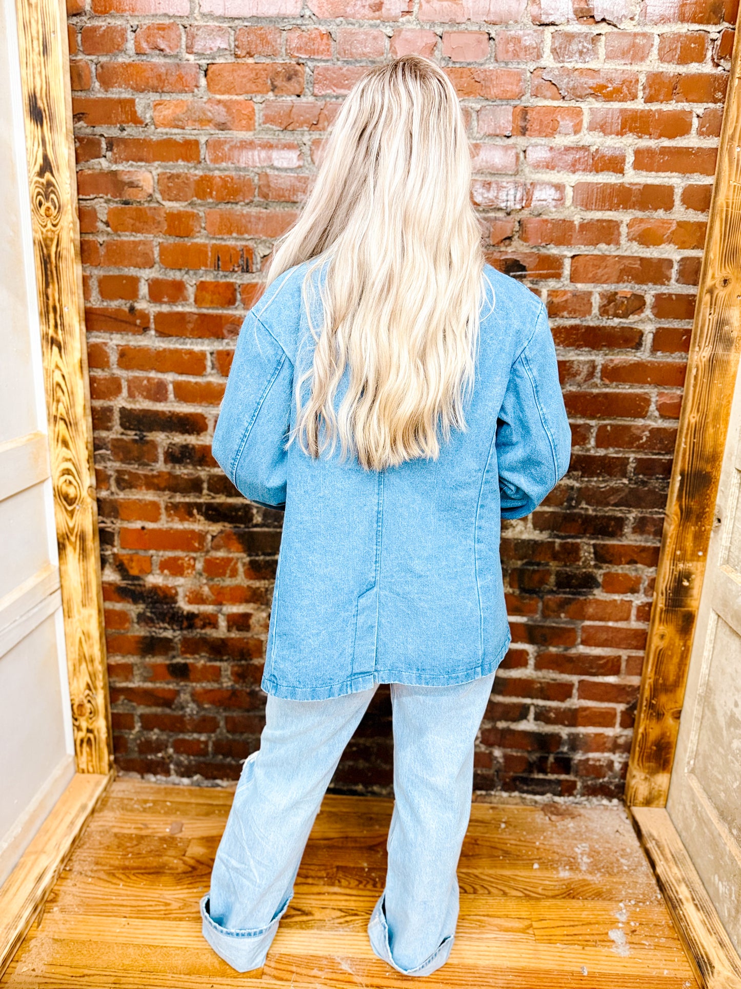 Denim blazer