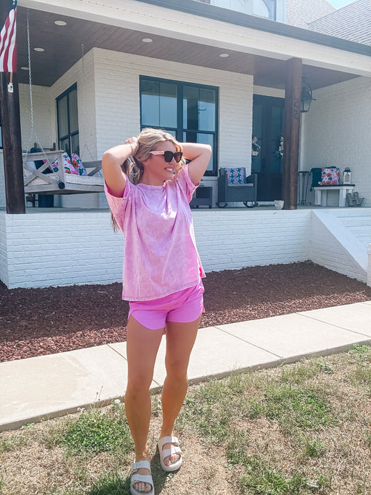 The Blushing Babe Boyfriend Basic Tee