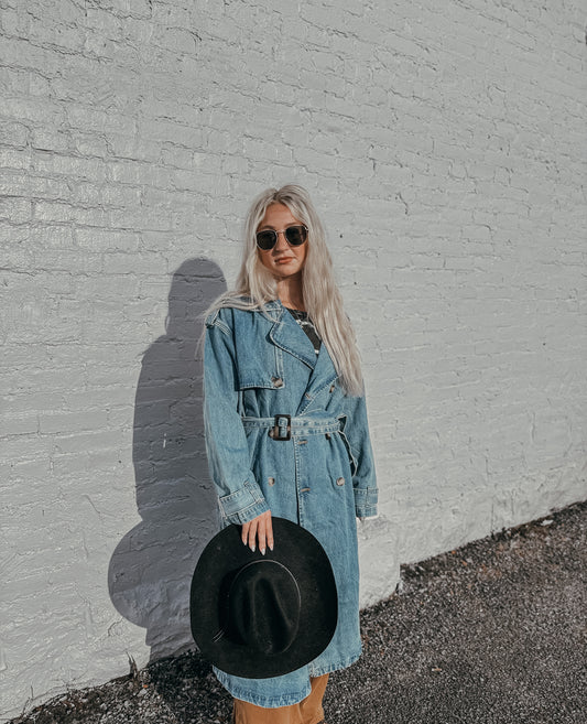 VEV denim trench coat