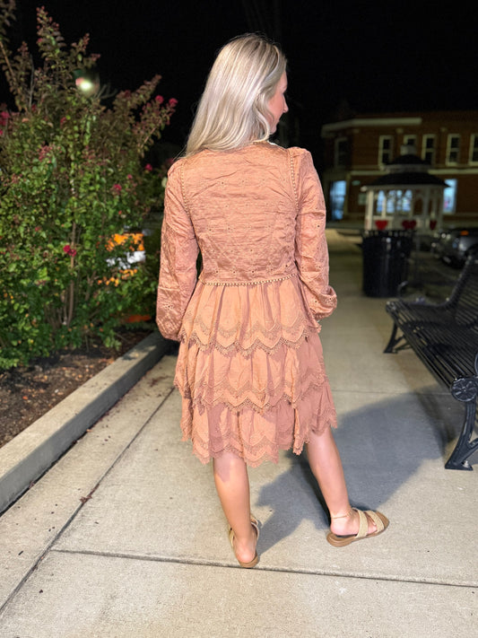 Lace vest style dress