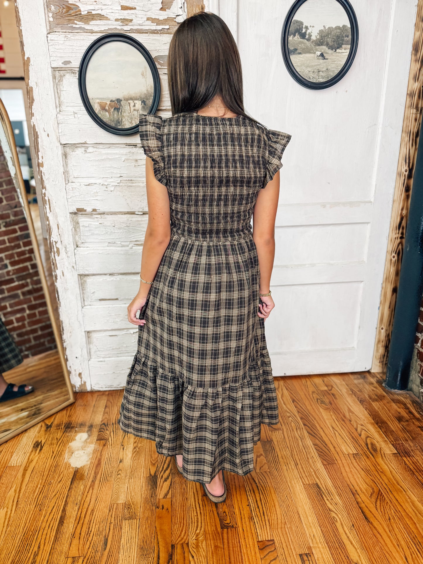Homeroom Honey Plaid Dress