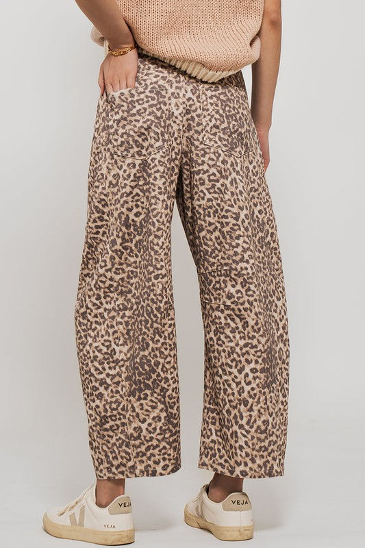 TN Leopard Print Wide Leg Pant