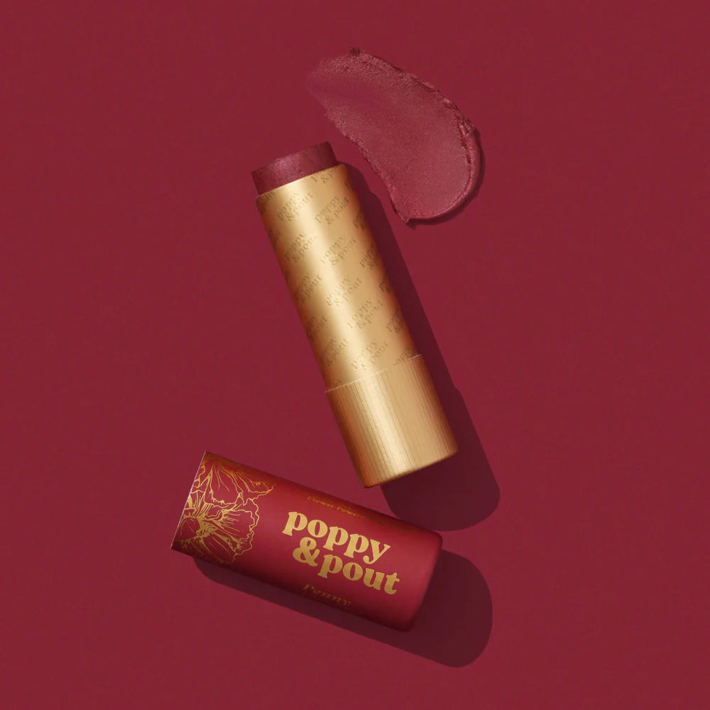 Poppy & Pout Natural Lip Tint - Handmade Tinted Balm