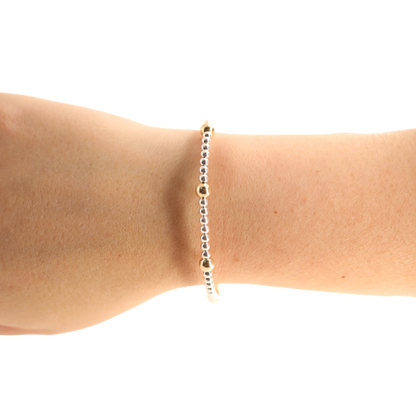 Olive Bracelet in Silver with Gold