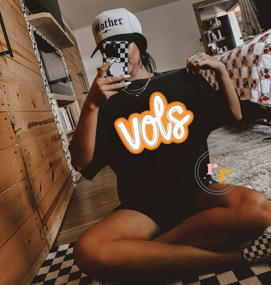 White Dottie Vols Tennessee Graphic T-shirt