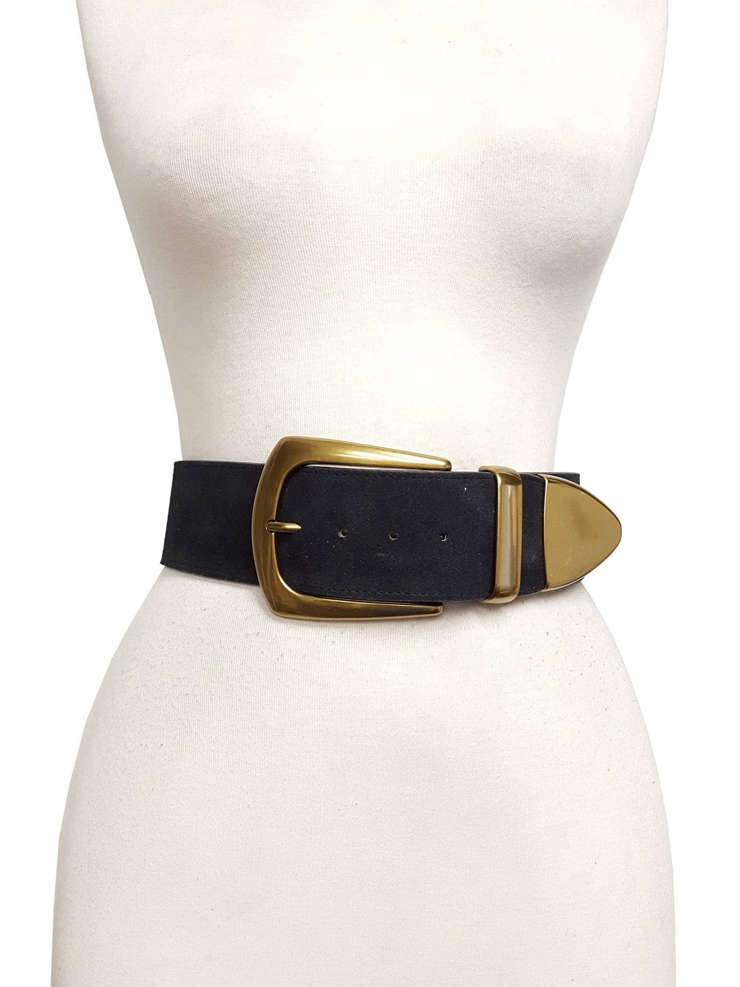 Genuine Suede Wide Statement Belt