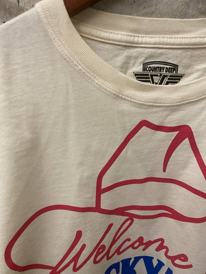 Welcome to the Stockyards Rodeo relaxed Crop T-shirt