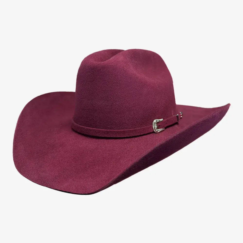 100% Wool Felt Western Cowboy Hat - Style Cattleman