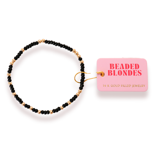 Black Sprinkle Bracelet