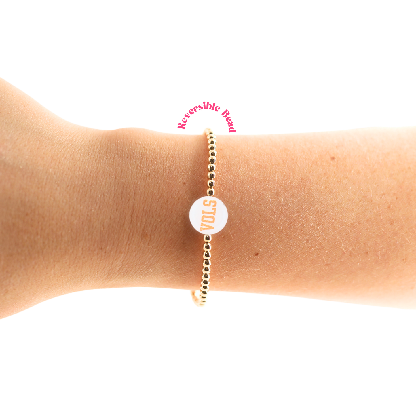 Tennessee/ Vols + Sprinkle Logo Bracelet Stack of 2