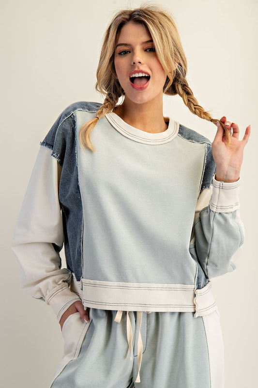 The Denim Drifter Top