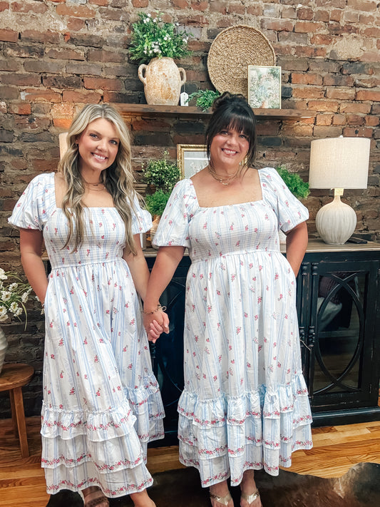 Blue Blooms Dress