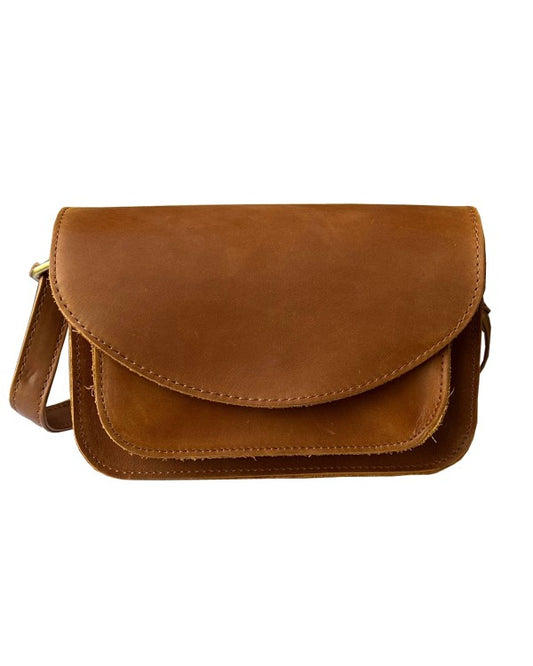 RL Mini Crazy Horse Hidden Front Snap Crossbody