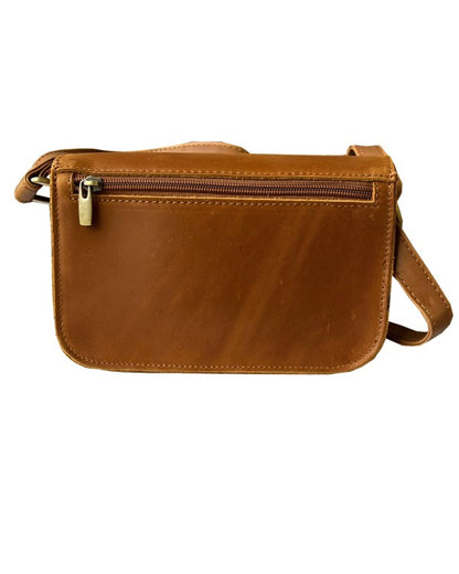 RL Mini Crazy Horse Hidden Front Snap Crossbody