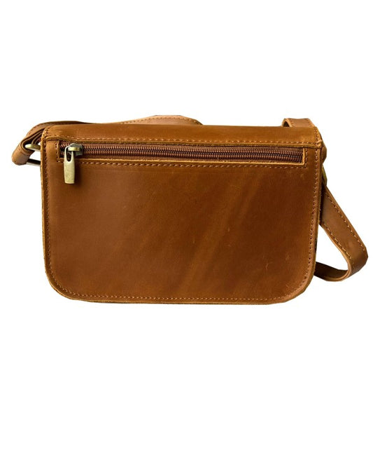 RL Mini Crazy Horse Hidden Front Snap Crossbody