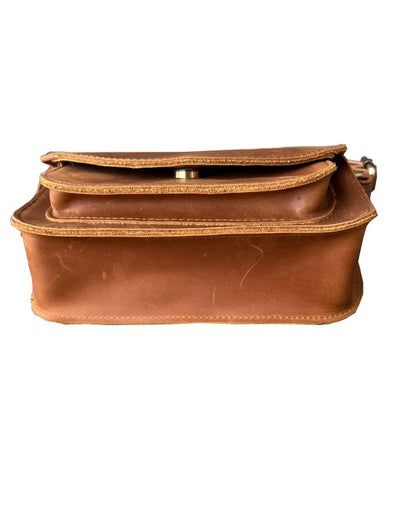 RL Mini Crazy Horse Hidden Front Snap Crossbody