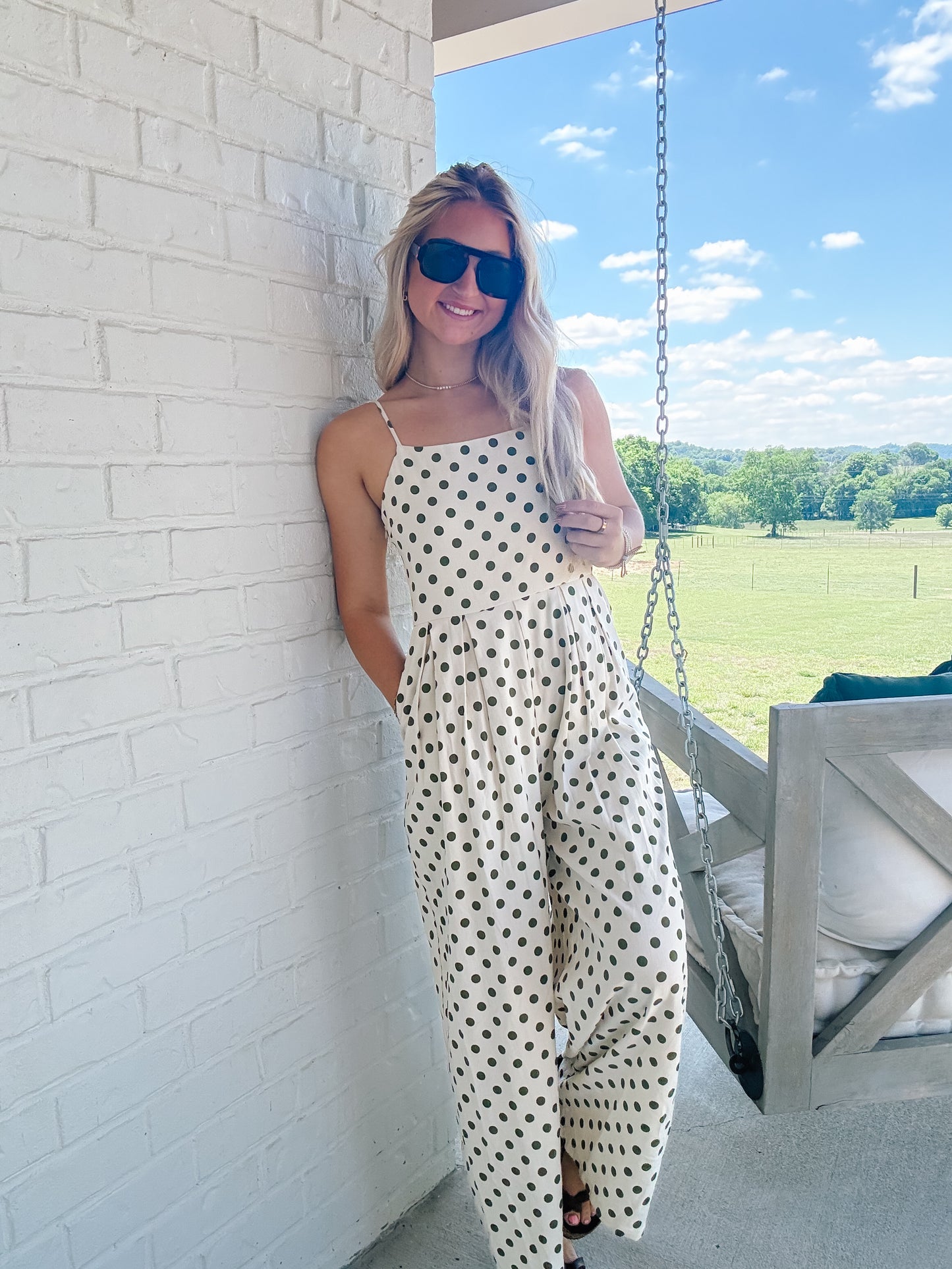 Mossy Dots Jumper