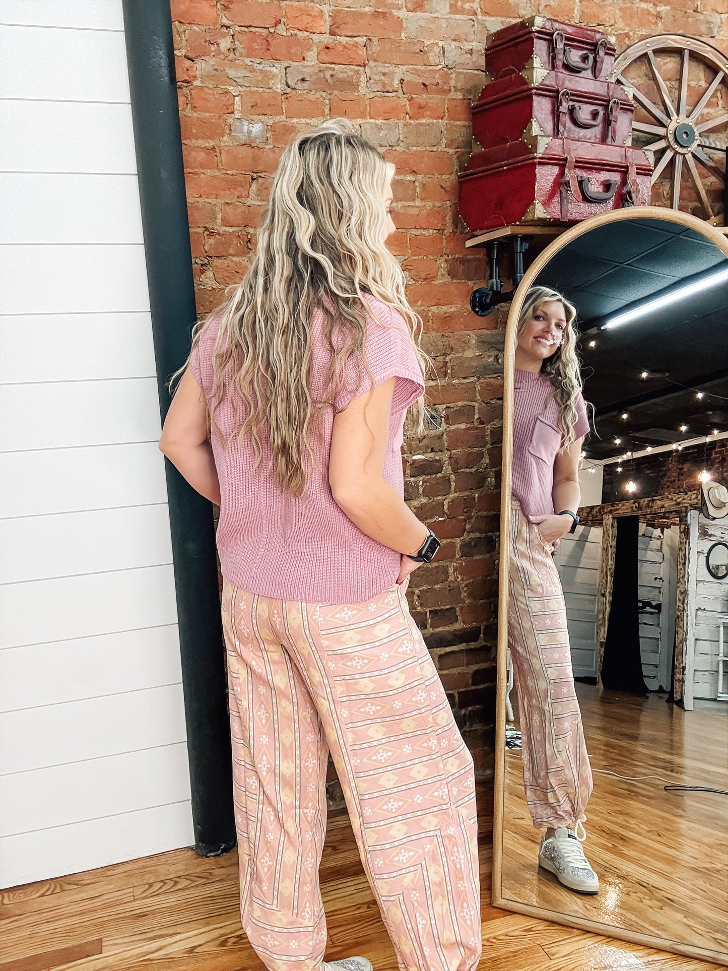 BLUSH CRUSH AZTEC JOGGERS