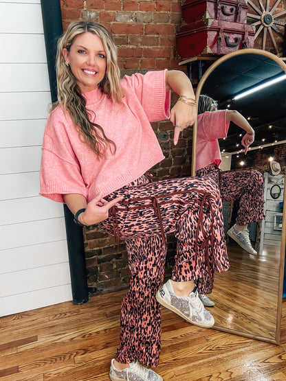 LEOPARD LOVIN' TRACK PANTS