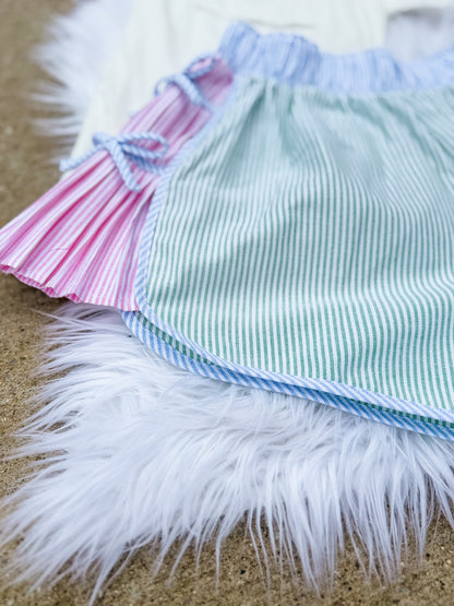 Pastel multi color sporty shorts