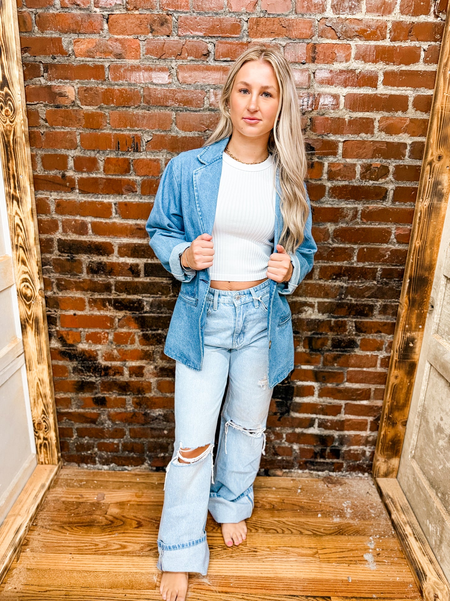 90s vintage flare distressed light wash jeans
