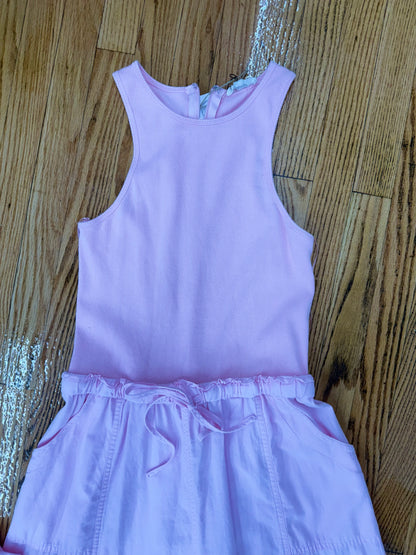 Bubble gum pink cargo jumpsuit