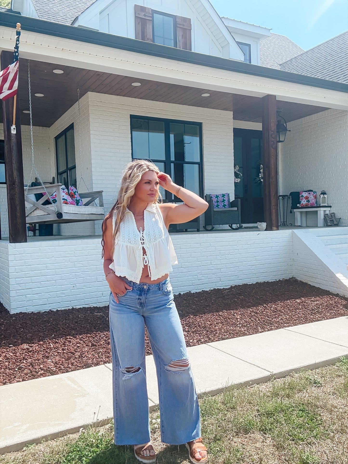 The It Girl Low Rise Light Denim Jeans