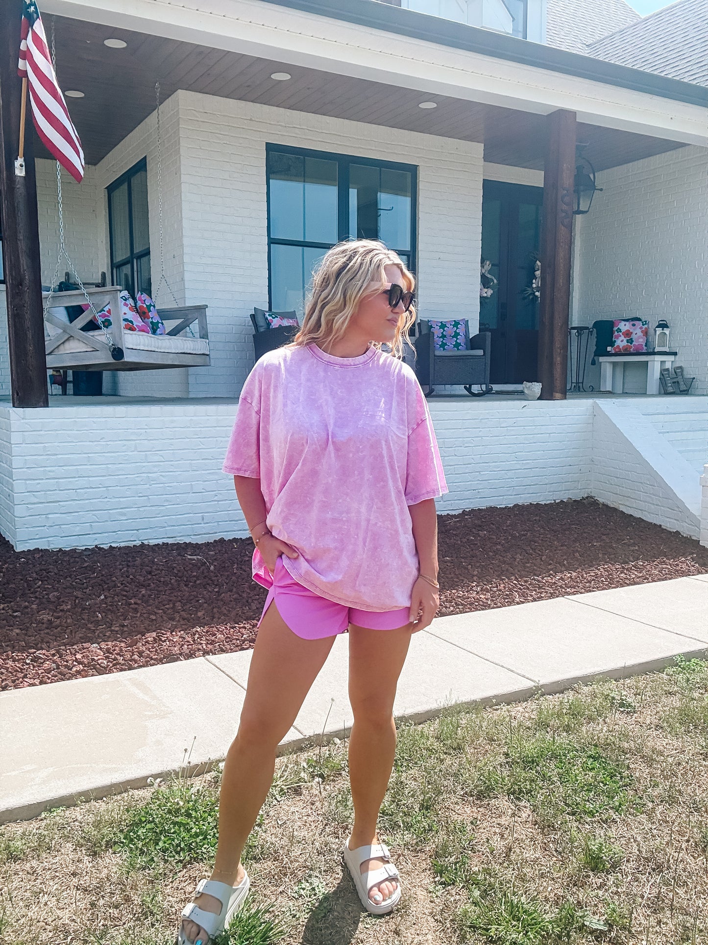 The Blushing Babe Boyfriend Basic Tee