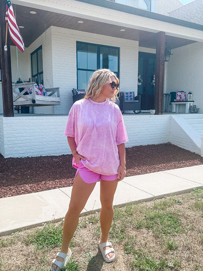 The Blushing Babe Boyfriend Basic Tee