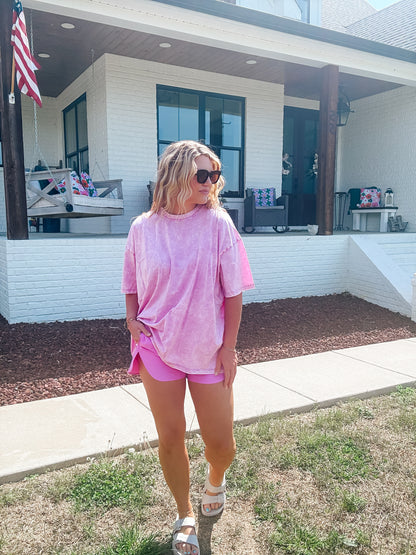 The Blushing Babe Boyfriend Basic Tee