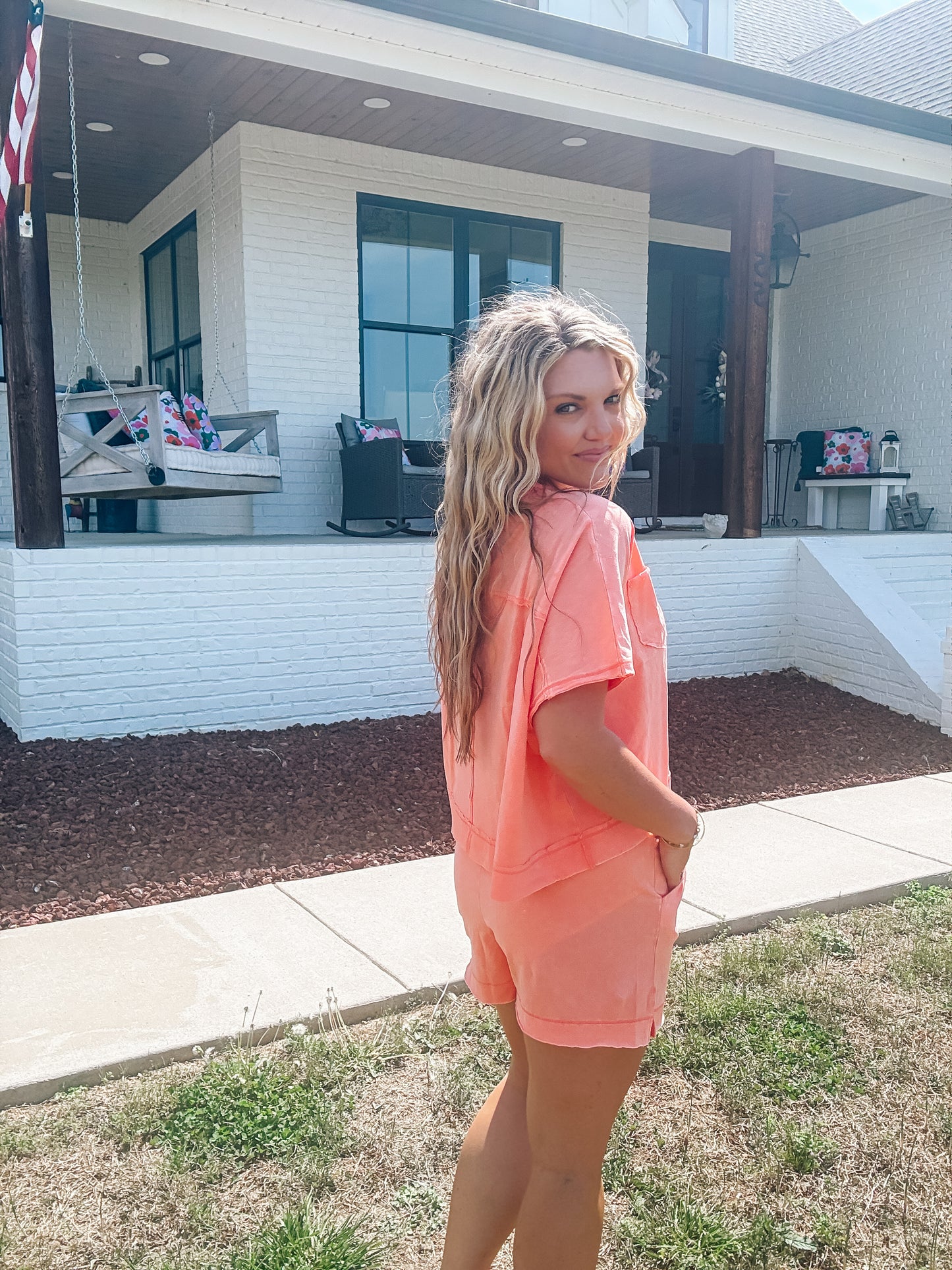 The Daydream Set in Coral