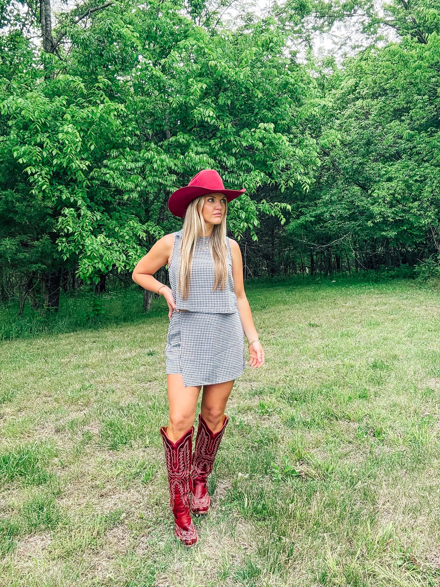 Picnic Date Matching Top & Shorts Set