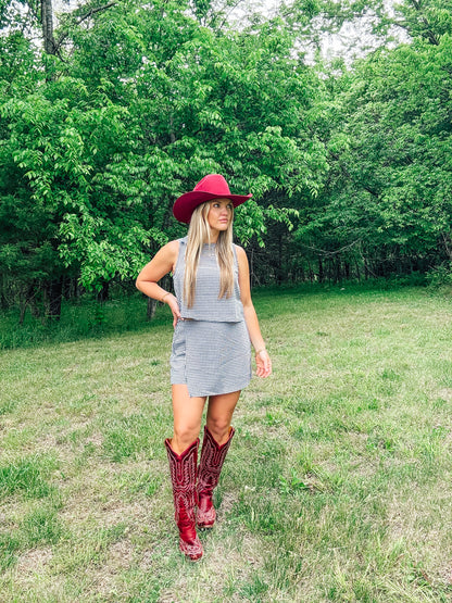 Picnic Date Matching Top & Shorts Set