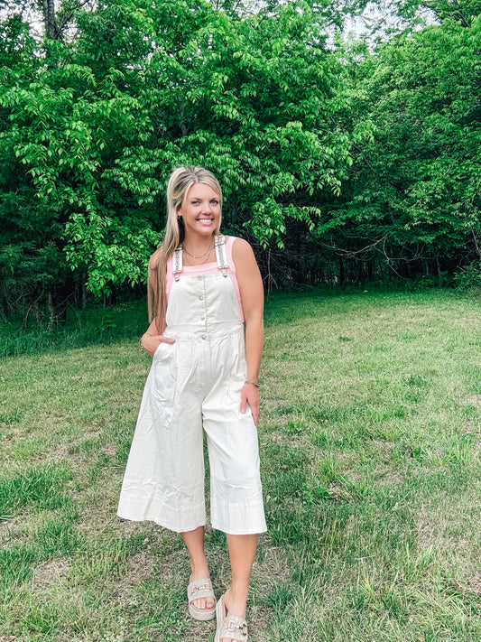 Wildflower Stitch Overalls