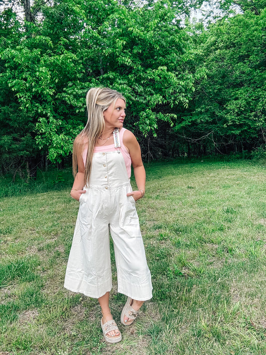 Wildflower Stitch Overalls