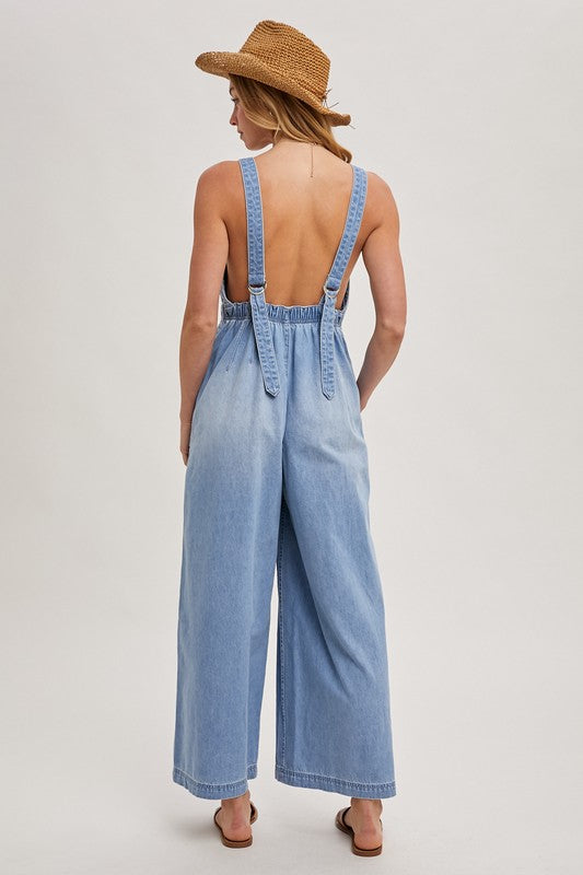 BI denim overall jumpsuit Lt. wash