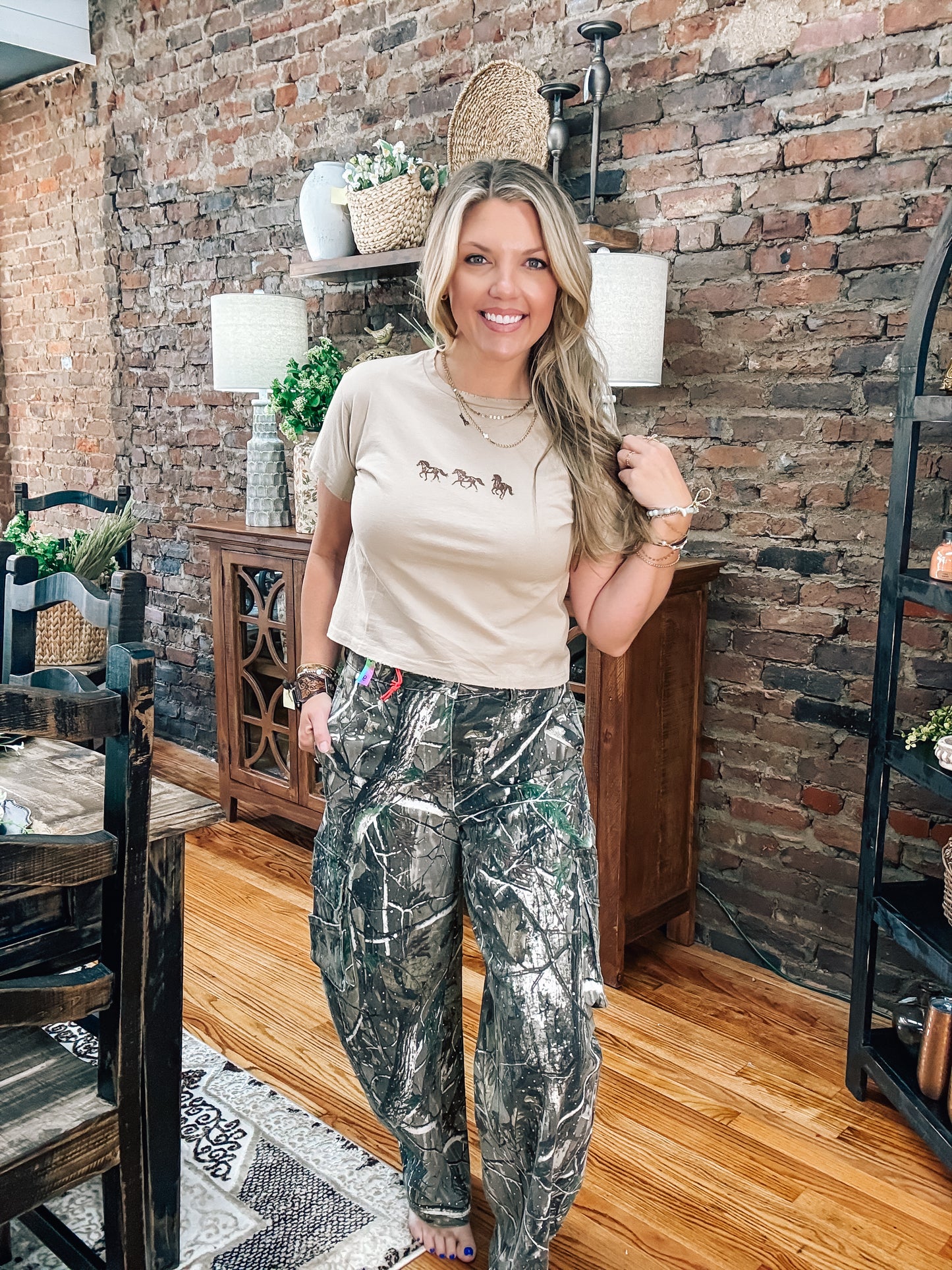 Rhinestone Camo Cowgirl Jeans