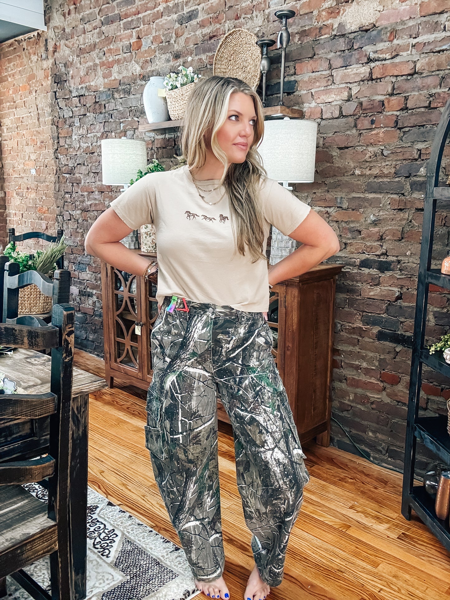 Rhinestone Camo Cowgirl Jeans