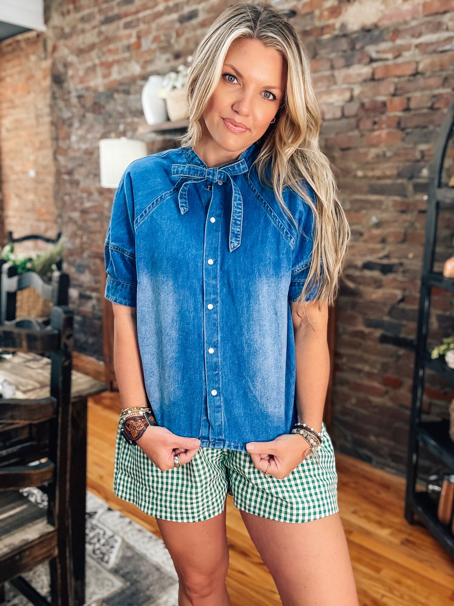 Cowgirl Dreams Denim Blouse