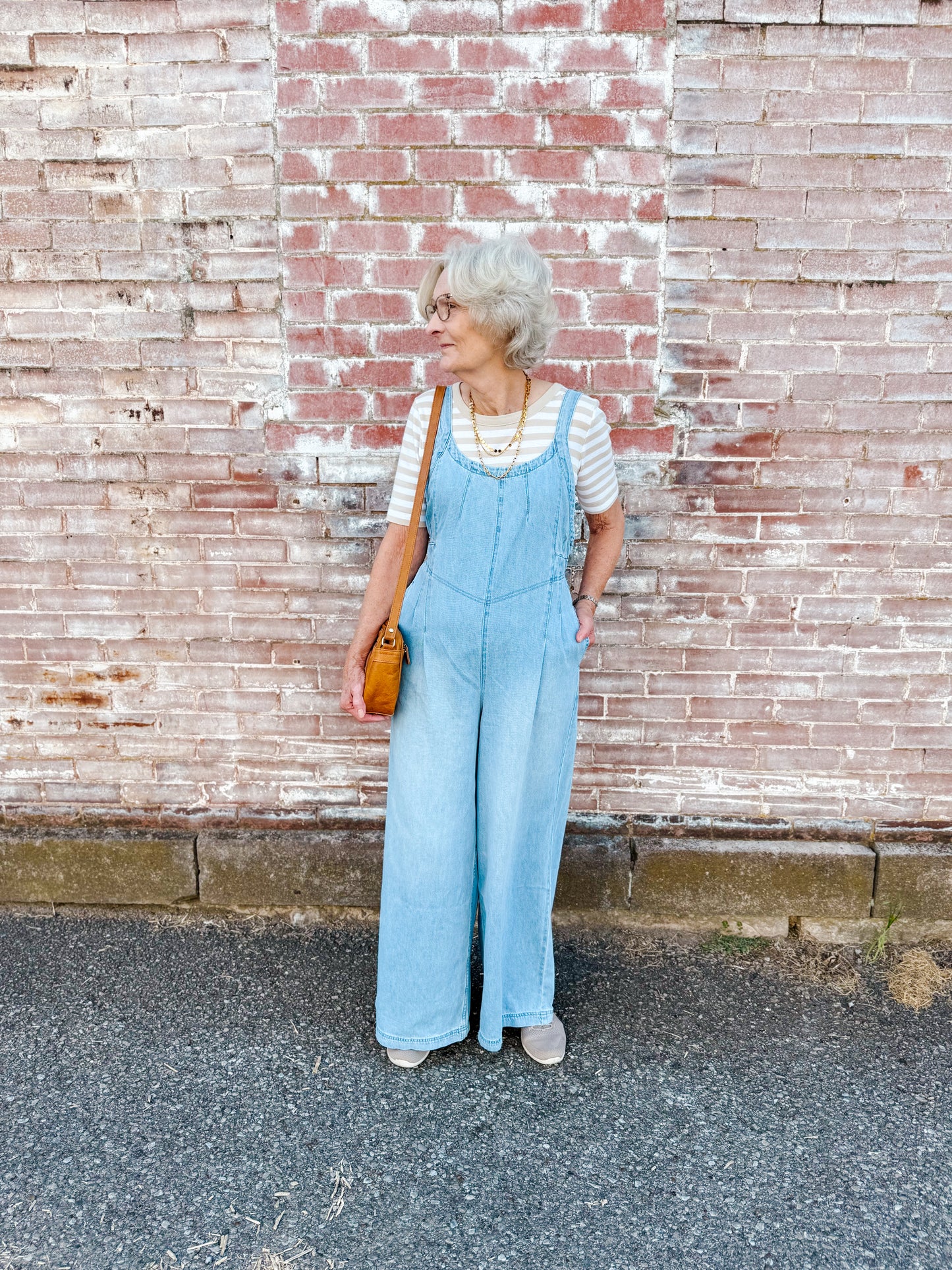 BI denim overall jumpsuit Lt. wash