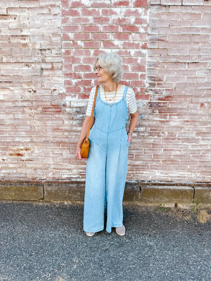 BI denim overall jumpsuit Lt. wash