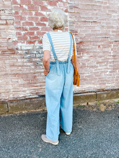 BI denim overall jumpsuit Lt. wash