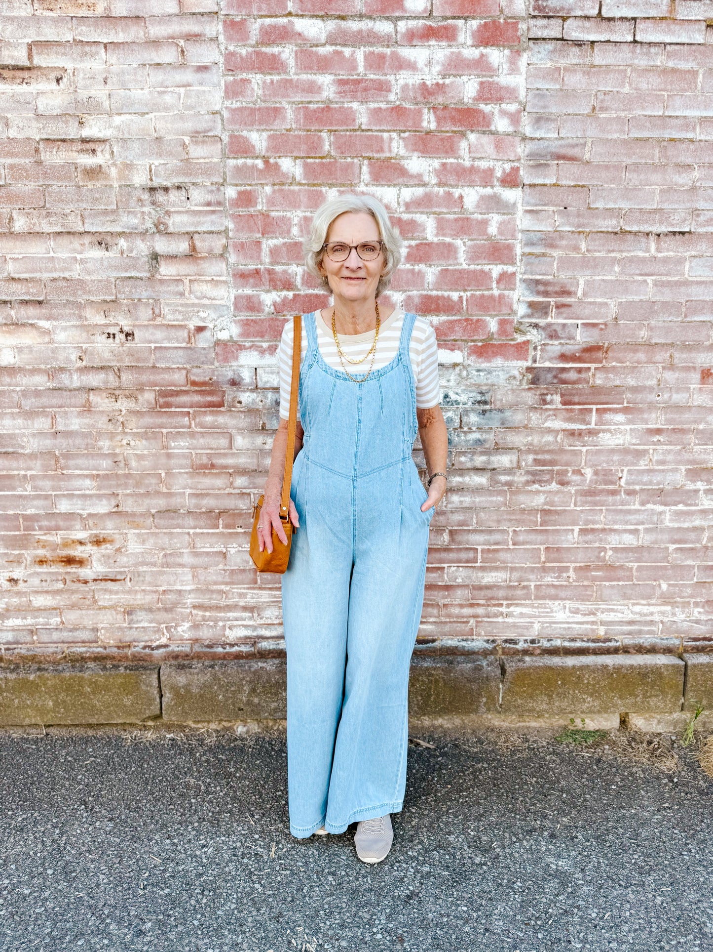 BI denim overall jumpsuit Lt. wash